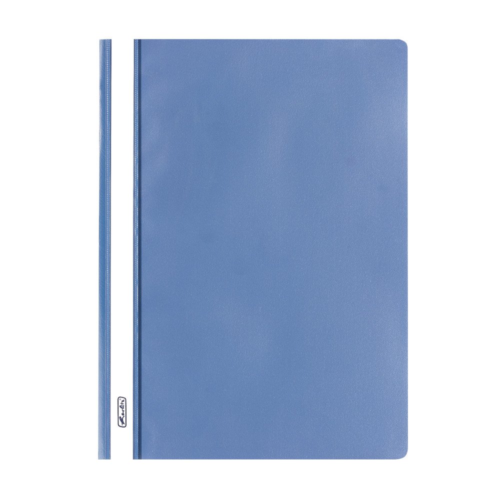 Herlitz 975441 File Folder A4 Polypropylene with Transparent Front Cover Pack of 10 Blue