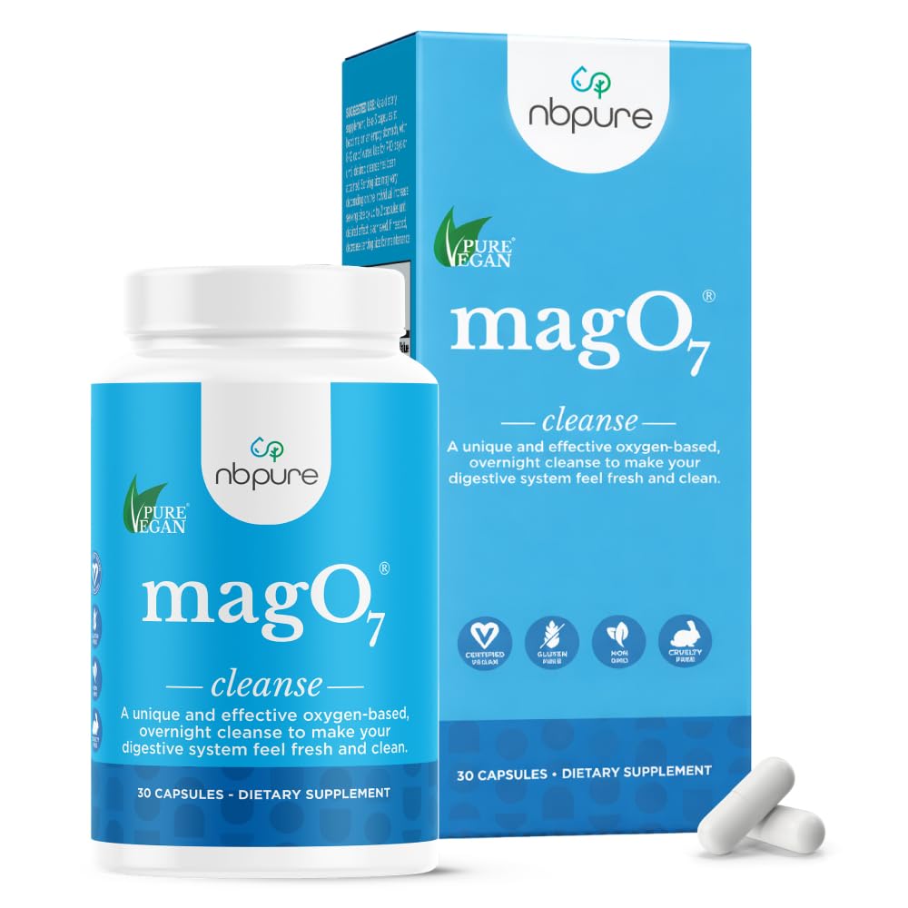 nbpure MagO7 Natural Colon Cleanse & Detox (30 Capsules)