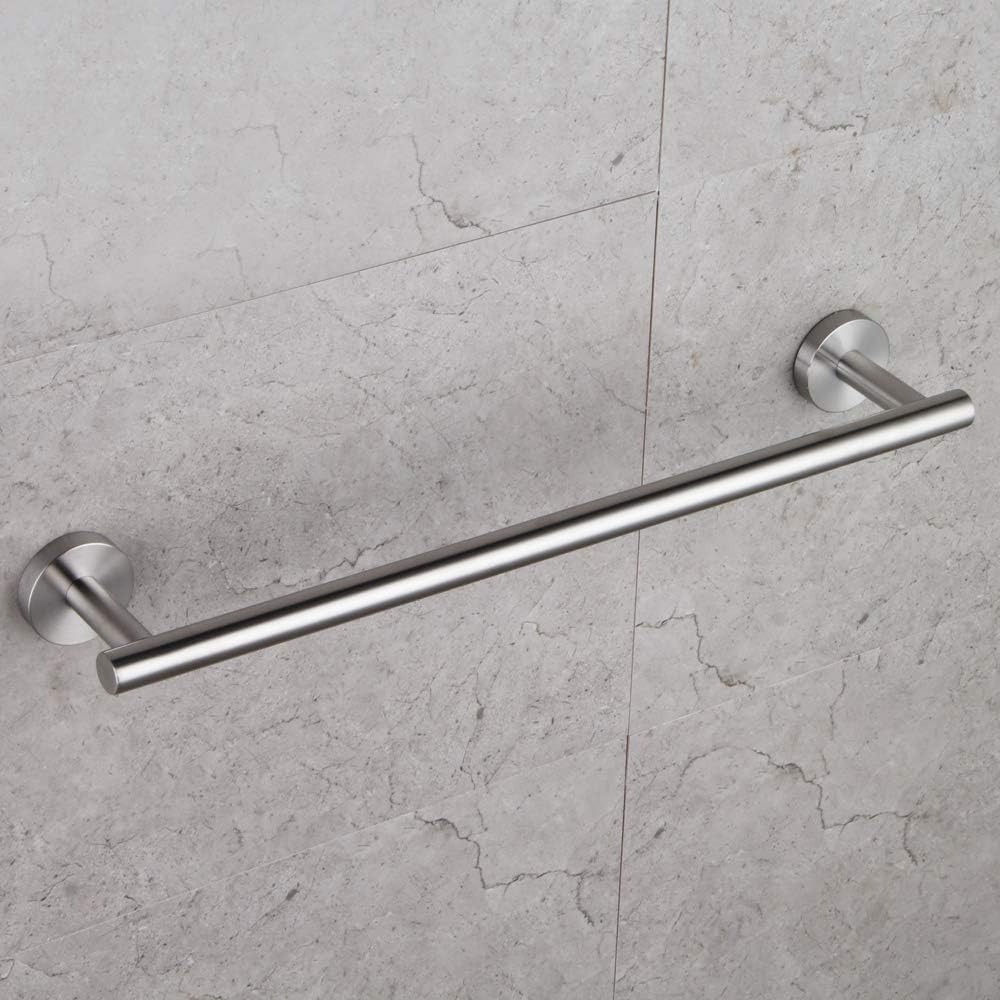 GERZWY Bathroom Towel Bar 18-Inch Brushed Stainless Steel Towel Bar Contemporary Style Wall Mount for Bath Kitchen AG1101C45-LS: Home & Kitchen