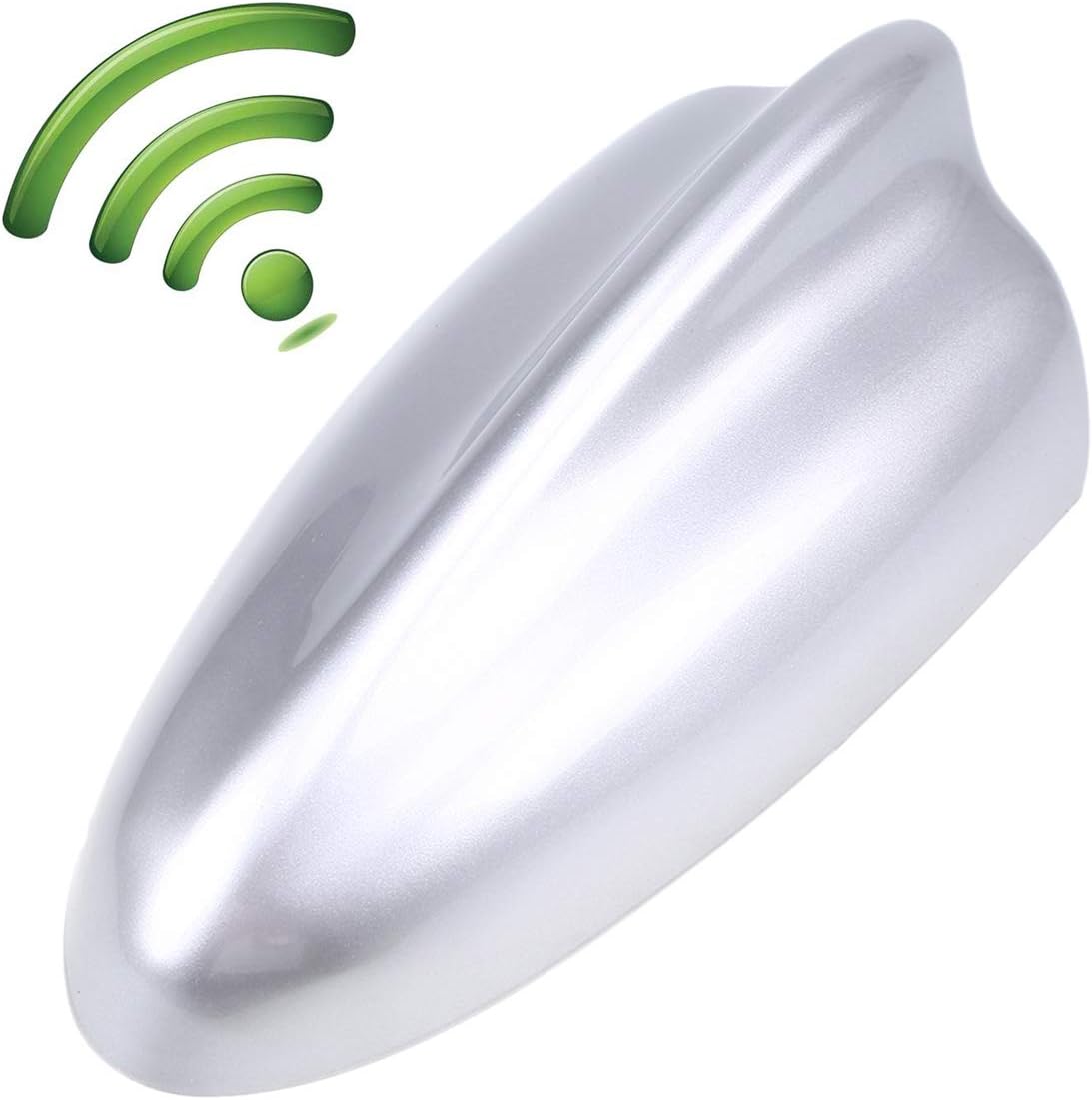 Possbay Car AM FM Radio Antenna Adhesive Base Shark Fin Shap Super Functional Signal Aerial
