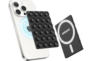 amBand Silicone Suction Phone Case Mount, Detachable Octo Cup Buddy Sticky Grip Holder for iPhone 16/15/14/13/12 Fits MagSafe