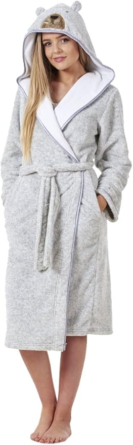bademantel damen flauschig kapuze