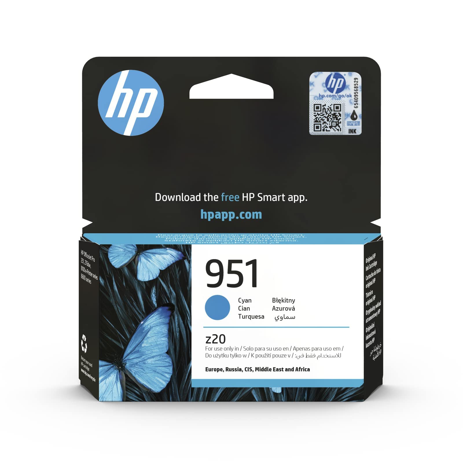 HP CN050AE 951 Original Ink Cartridge, Cyan, Single Pack
