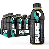 Pure Fuel Healthy Energy Drinks Tropical Torrent - Sports Drinks - Plant Based - 180mg Natural Caffeine - 12pk x 16.9 fl oz