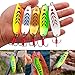 Sougayilang Colorful Hard Spoon Spinner Fishing Lures Metal Treble Hooks Baits-5 Pcs