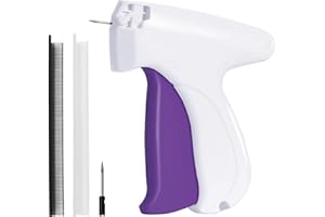 ECOIGY Stitch Gun,Tagging Gun for Clothing, Fine Stitch Mini Stitch Gun for Clothes,Quick Clothing Fixer,Hemming Sewing Tool Kit with 5 Needles,Includes 1000 Fasteners, Great for Garment Repair (White)