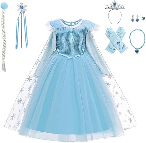 Amazon Kocekid アナと雪の女王 2 エルサ ドレス 子供 女の子ドレス プリンセス ドレス ロングドレス なりきり ディズニープリンセス ハロウィン コスプレ衣装 マント付き ふんわり 誕生日プレゼント イベント パーティー 舞台 演出服 豪華8点セット アイスブルー Amazon Kocekid アナと雪の女王 2 エルサ ドレス 子供 女の子ドレス プリンセス ドレス ロングドレス なりきり ディズニープリンセス ハロウィン コスプレ衣装 マント付き ふんわり 誕生日プレゼント イベント パーティー 舞台 演出服 豪華8点セット アイスブルー