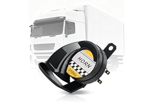 Universal 12V 120DB Loud Horn with Removable Weather Shield - Heavy-Duty ABS Construction, Easy DIY Installation, Fits Most C