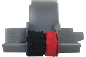 SWARTZ INK IR-40T Ink Roller, Black and Red Compatible with Canon P23-DH V Calculator, Casio HR-100TM, HR-150TM (1 Pack)
