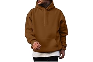 Hoodies for Men Casual Long Sleeve Hooded Sweatshirt Drawstring Workout Gym Athletic Pullover with Pockets