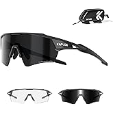 KAPVOE Photochromic Cycling Glasses Men Women Sport Sunglasses UV Protection Mountain Bike Glasses MTB Riding Running K198