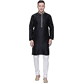 Maple Clothing Men's Kurta Pajama Poly Silk India Wedding Party Wear Apparel Guest Outfit
