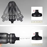 OSIGEI Bike Bottle Holder Set with 21oz Bottle Premium BPA Free view 4