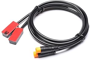Powallon Electric Bike Brake Sensor Cable for Bafang BBS01, BBS02, BBSHD, and BBS01B/BBS02B Series eBike Conversion Kits - 2-Pack, 30 in (76cm) Length