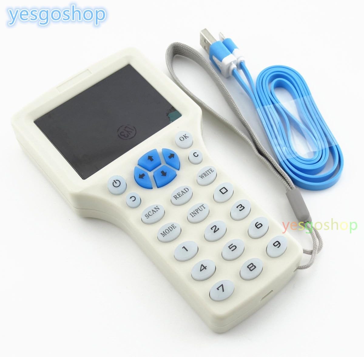 10 Frequency RFID Copy Encrypted NFC Smart ID/IC Card Reader Writer with Keyfbob