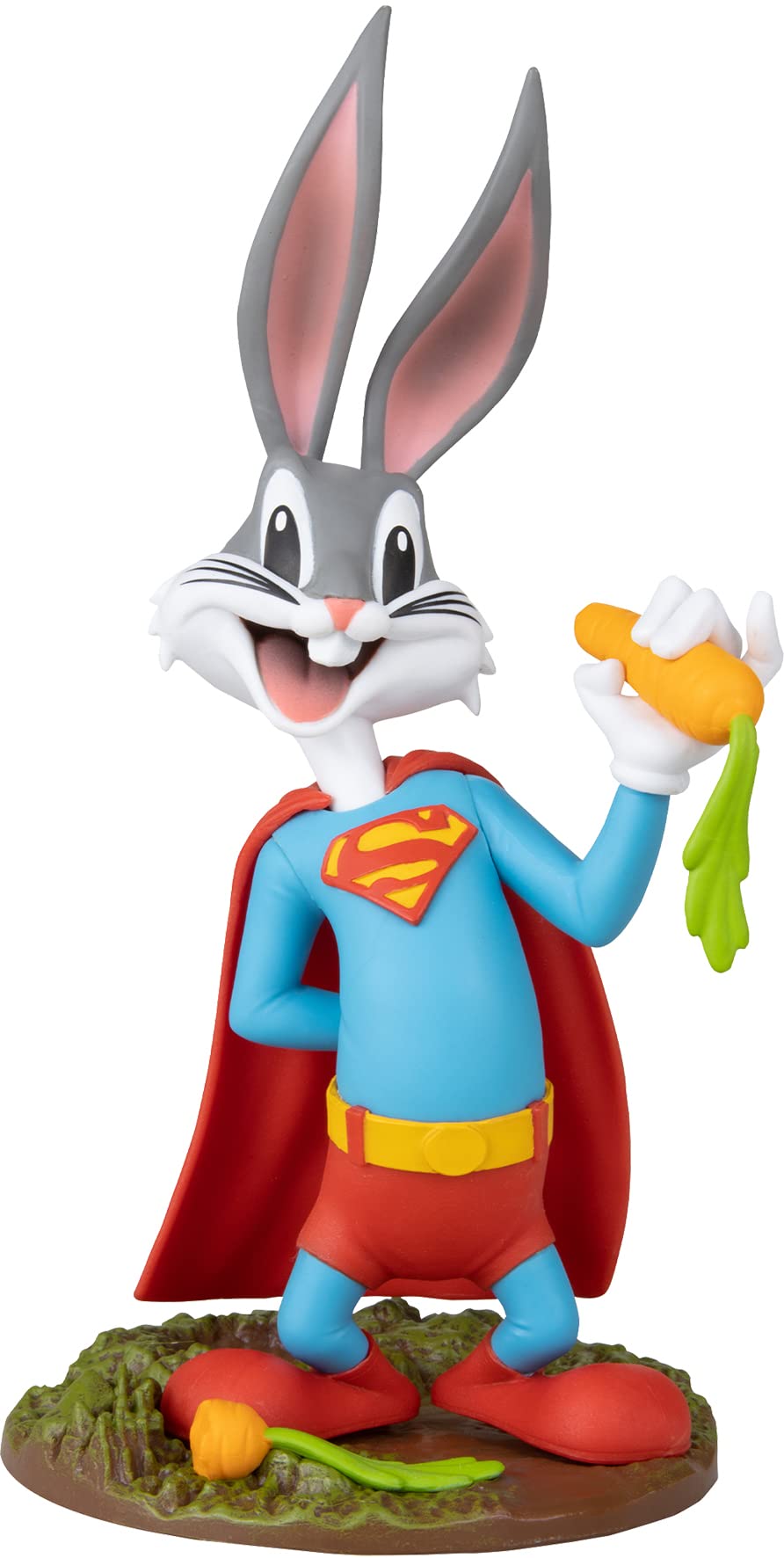 Lansay - Movie Maniacs-Bugs Bunny in Superman Costume-Looney Tunes-Collectible Figure & Accessories-Movie Characters-From 12 Years, 63600, Multicoloured