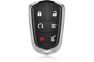 Keylessbest Key Fob Remote Replacement for 2018 2019 2020 Cadillac Escalade 6 Buttons 315MHz HYQ2AB,Black