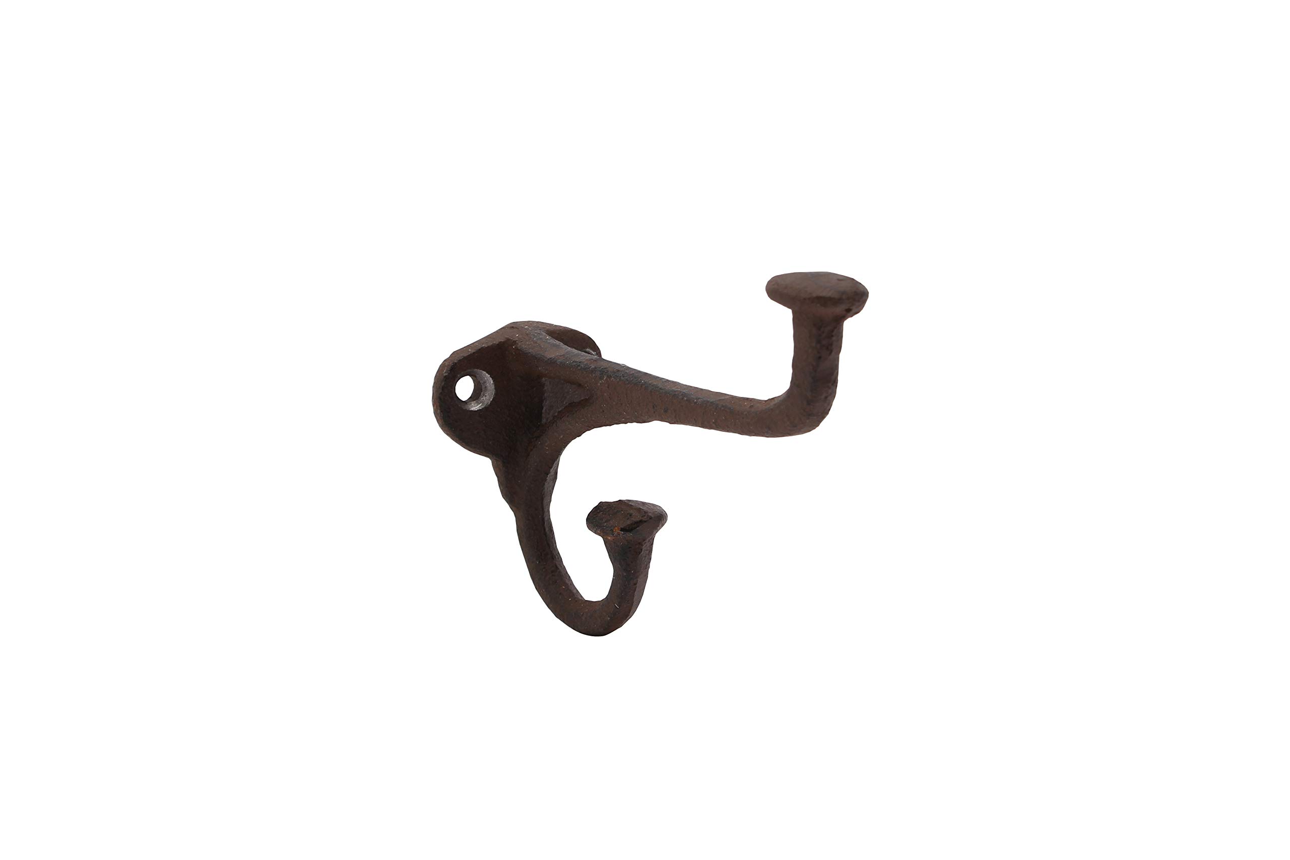 CGB Giftware Small Traditional Hat & Coat Double Cast Iron Hook | From The Ironworks Range | Hook | Iron | GB01623