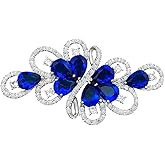 YOQUCOL Cubic Zirconia Crystal Rhinestone Wedding Brooch Pin for Women Brides Jewelry
