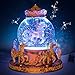 LOHOME Rotate Music Box, Luxury Carousel Crystal Ball Glass Ball Dollhouse Toy with Castle in The Sky Tune Perfect Birthday Gift Valentine's Day