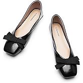 C.Paravano Women's Flats | Ballet Flats | Leopard Print Shoes | Square Toe | Flats for Women Dressy Comfortable