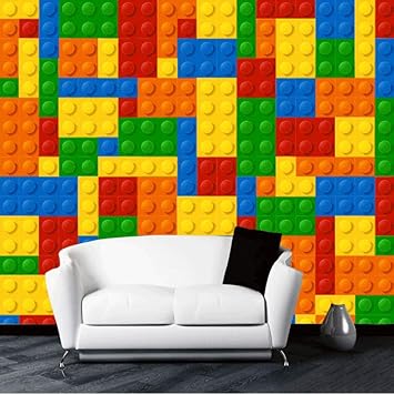 Amazon Com Xiaomeihao Custom Photo Wallpaper 3d Lego Bricks