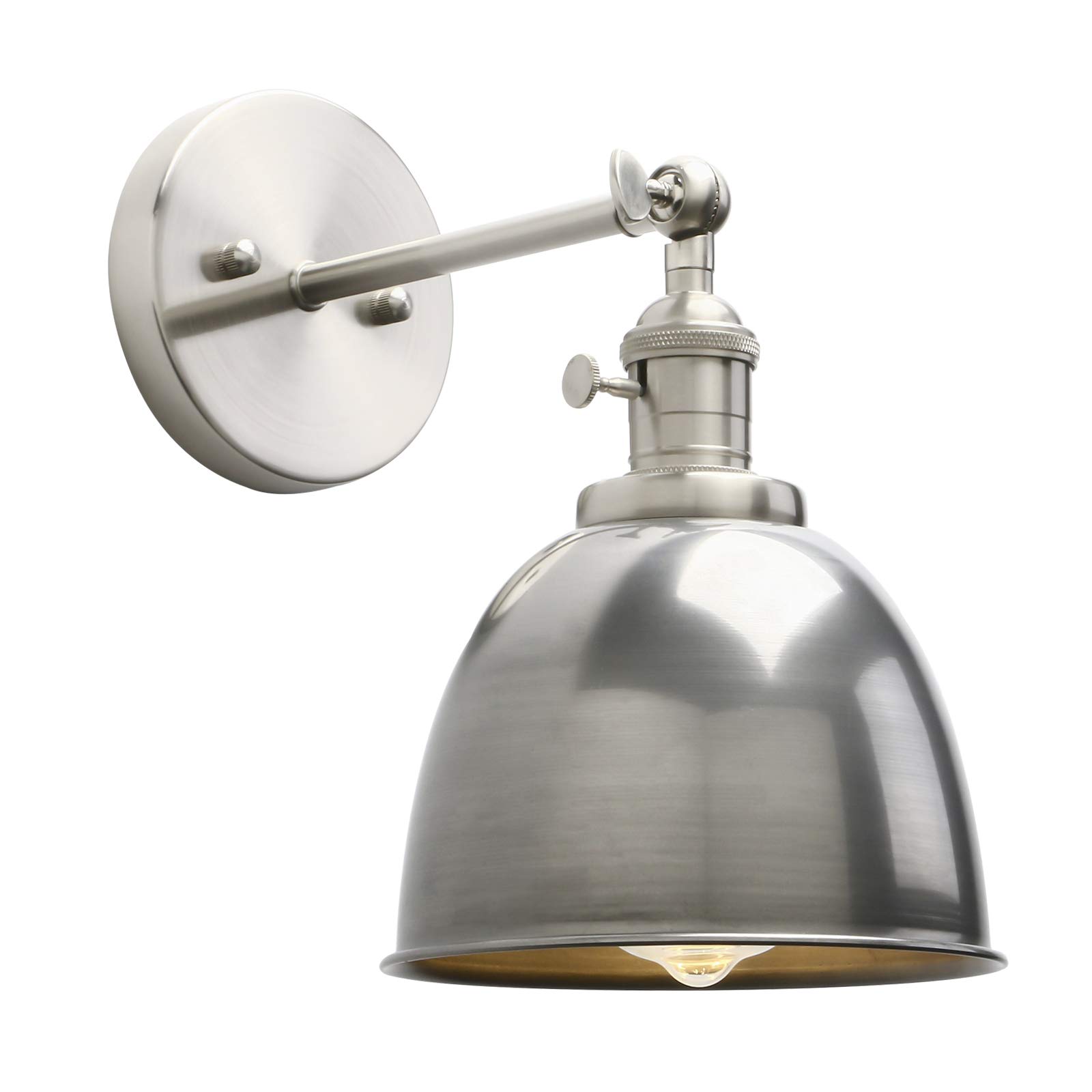 Yosoan Retro Wall Light Fittings Rustic Loft Wall Sconce Industrial Wall Lights for Kitchen Restaurant Coffee Bar Bedroom (Varnish)
