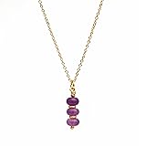 Gempires Light Amethyst Beaded Pendant Necklace