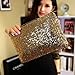 Lady Sparkling Sequins Handbag, Fashion Dazzling Prime Clutch Purse Gold Wallet, Retro Luxurious Evening Clutch Wedding Purse for Women
