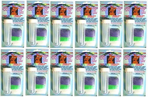 Science Gone Fun 12 Set of Colorful Instant Fake Snow with Test Tube Party Favors