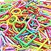 BYMEE 370 Pieces Engineering Building Toys Creative Construction Building Blocks Toys with Stick Bars at Different Shape and Color Educational Interlocking Toys for Boys and Girls