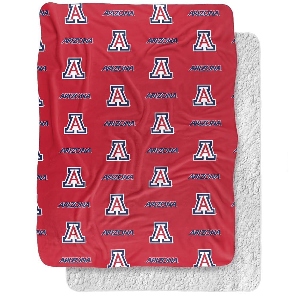 University of Arizona Blanket, 60"x80" Logo Pattern