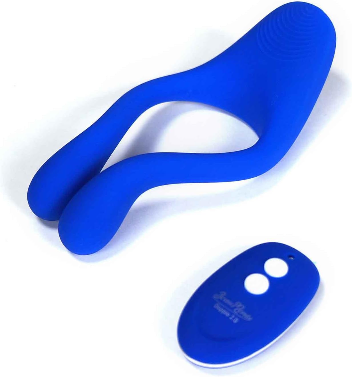 Doppio 2.0 Multi-use Couples Vibrator with Wireless Remote Control, Blue
