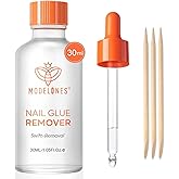 Modelones 30ML Nail Glue Remover for Press On Nails, Upgrade Clear Stick On Nails Remover for Acrylic Tips, Nail Polish Remov