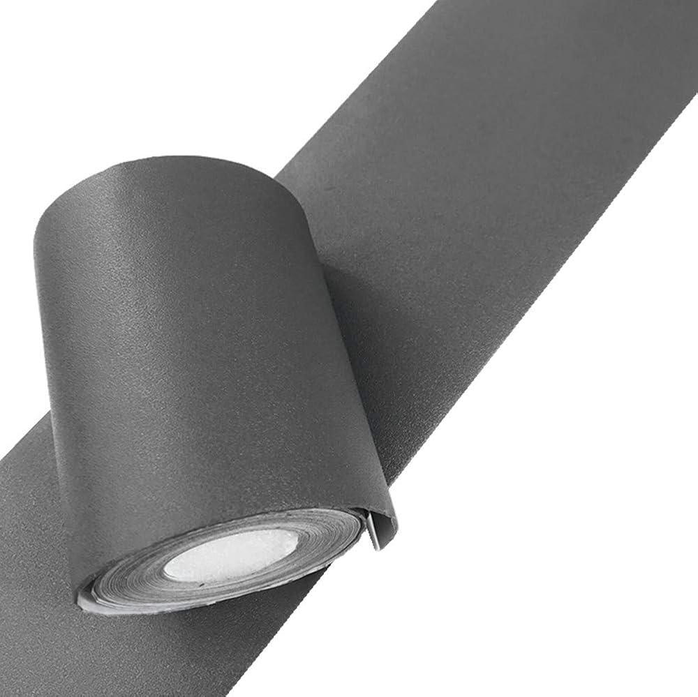 Simplemuji Dark Gray Matte Wallpaper Border Self Adhesive Waterproof Wall