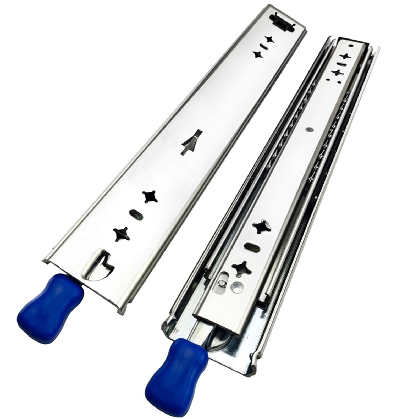 引き出しスライド 重量用 スライドレール ロック付 1200mm 1500mm 1400mm 1000mm 耐久性 幅53mm 工業 3段 完全な延長 引き出しのスライド 食器棚 車 耐荷重140 kg (サイズ : 350mm) の商品画像