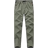 ZooYung Boys Fleece Lined Warm Joggers Pants Waisted Thermal Winter Sweatpants Running Hiking with Zipper Pockets
