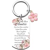 Aunt Gifts from Niece Auntie Gift Ideas Best Aunt Ever Keychain Birthday Gifts for Aunts Thanksgiving Christmas Mothers Day Gift Cute Auntie Keyring
