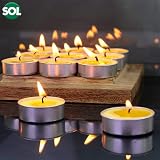 SOL 60pk Scented Tealight Candles - 3.5 Hour Burn Time, Mixed Scents, Home Decor view 4