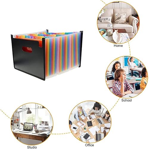 25-Pocket Expanding File Folder - Accordion Organizer With A-Z Tabs For Office & School