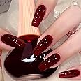 Cherry Red Nail Polish, 12ml Red Quick Dry Nail Lacquer for Nail Art Varnish, 0.41 fl oz