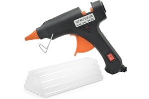 FIFCHALL Hot Glue Guns with Glue Sticks, Mini Hot Melt Glue Gun Kit for Crafts, Glue Gun for School DIY Arts, Sealing, Home Repairs, Black
