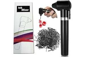 WJCMLT TATTOO ART Tattoo Pigment Makeup Electric Ink Mixer Eyebrow Color Supply Tool Agitator Machine 100 Mixing Sticks Set