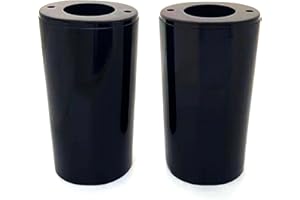 Cyreedom Harley Front Fork Upper Slider Front Fork Boots Slider Shell Fit for Softail Heritage Touring Electra Glide Rood King Ultra Classic Street Glide 1997-2003 (Black)