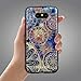 lg g5 case,Lizimandu soft TPU textured pattern Case for lg g5(Blue Flower)