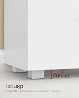 Vasagle CUSTOS Under-Sink Cabinet 2 Drawers 30x60x63.8 cm Cloud White view 4