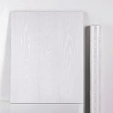 Hode Matt White Vinyl Wrap 40x500cm Wood Effect Self Adhesive Wallpaper view 3