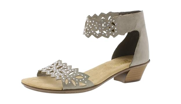 Rieker 68396 Damen Sandaletten,Sommerschuh,bequem,flach
