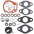 Carburetor Kit & Float Replcement for Johnson Evinrude 1.5 2 3 4 5 5.5 6 HP 439071 18-7043
