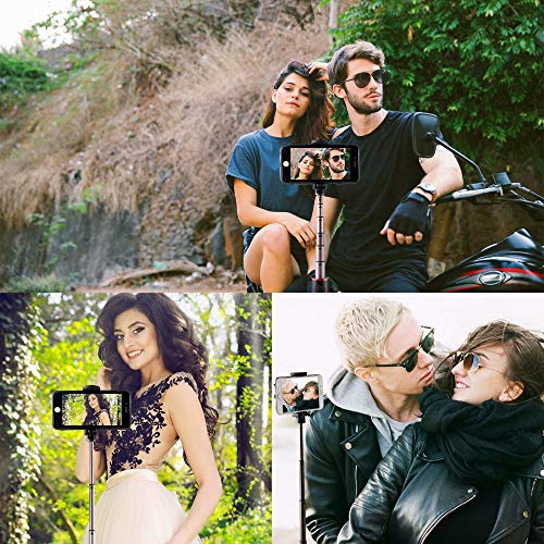 Bluetooth Selfie Stick Mini Tripod 3 in 1 Monopod Selfie Stick Bluetooth Wireless Remote Shutter for Android & iPhone